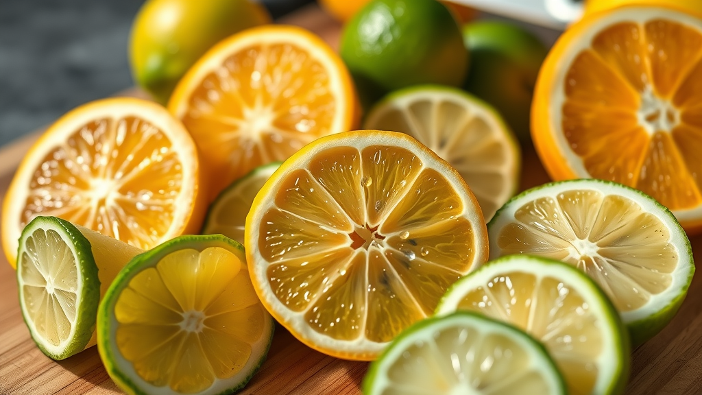 closeup of sliced lemons limes oranges showing ph balancing impact