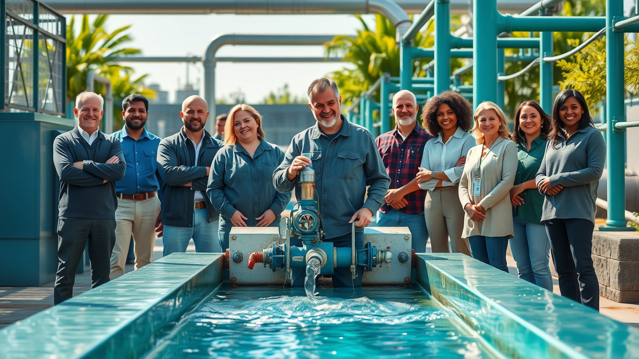 industrial waste water treatment system san dimas grateful business owner staff safe water
