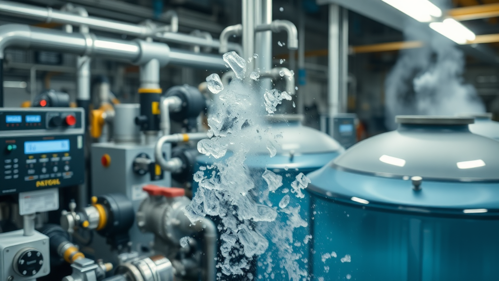 Advanced water treatment technology in action—industrial waste water treatment Claremont, automated machinery with clean treated water tanks