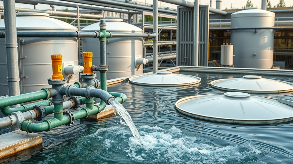 Chlorine injection system neutralizing hydrogen sulfide at industrial wastewater treatment plant