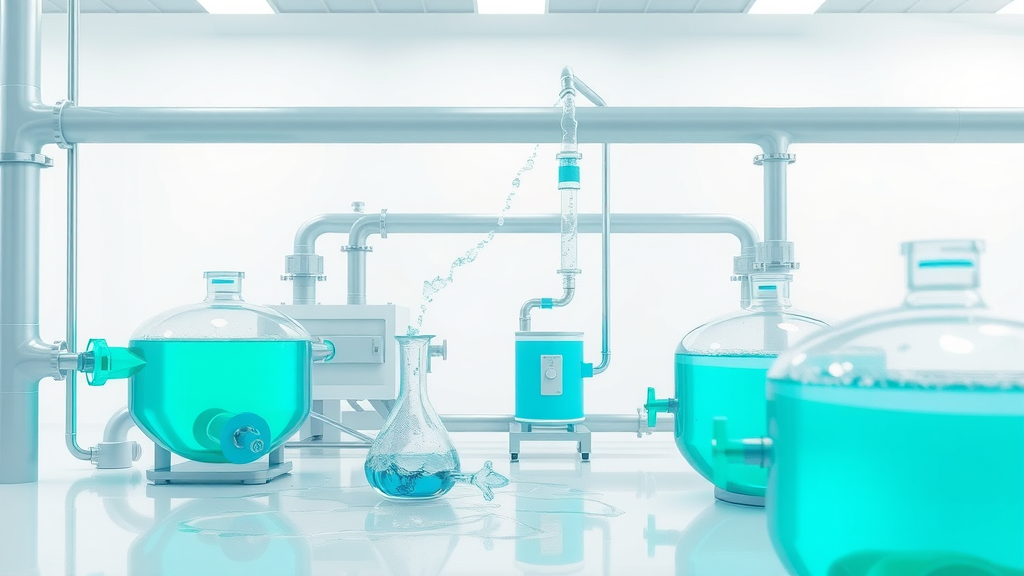 Scientific animated depiction of sulfide removal from wastewater process