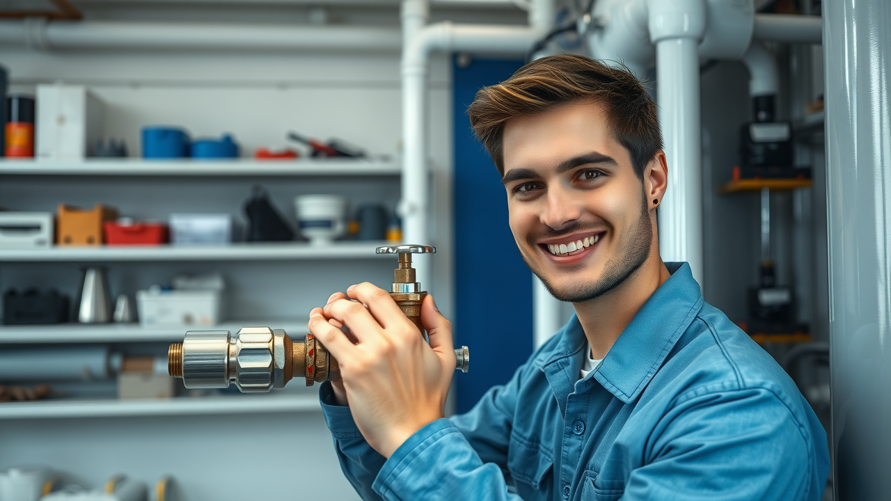 technician maintaining water disinfection system user friendly operation