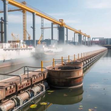Industrial waste water management in a treatment facility